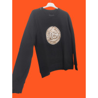 Siyah Yuvarlak  Yaka Uzun Kollu Sweatshirt 